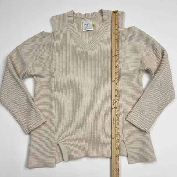 Lyssé Oyster Cold Shoulder Pullover Sweater - Picture 7 of 9